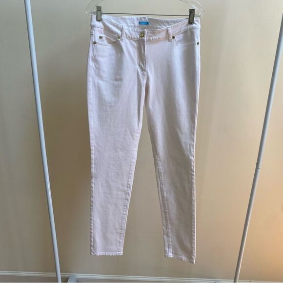 J. McLaughlin Lexi 4-Way Stretch Denim Slim Leg Jeans white size 8 - Picture 3 of 9